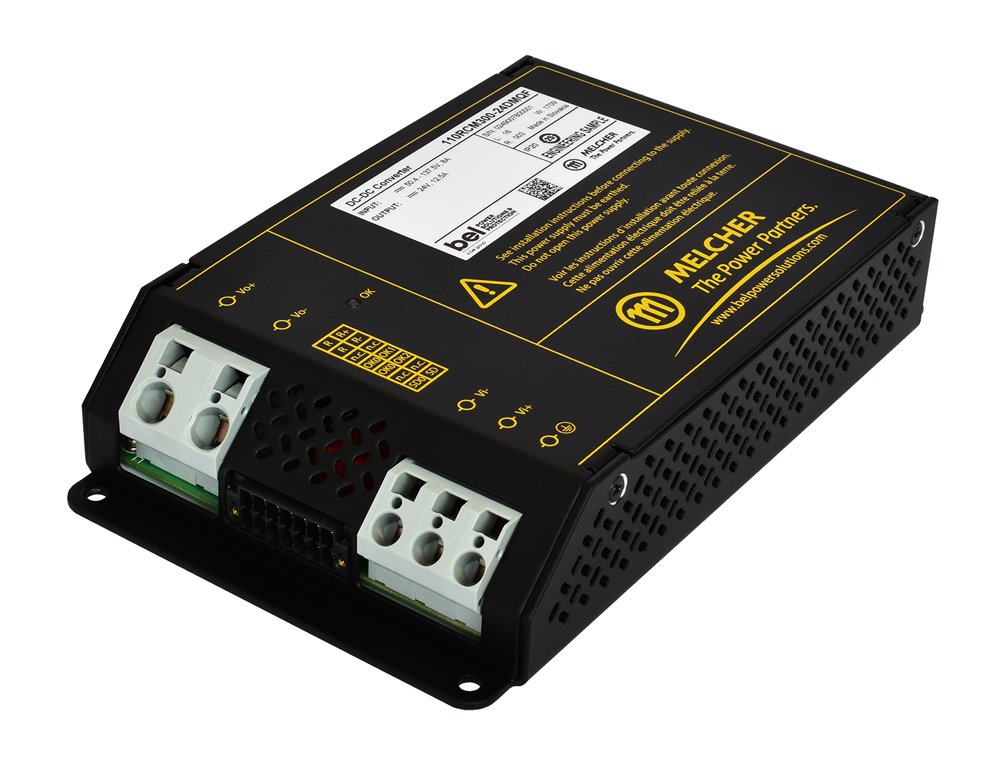 Chassis-Mount 150 W and 300 W DC-DC Converters Intended for Railway Applications